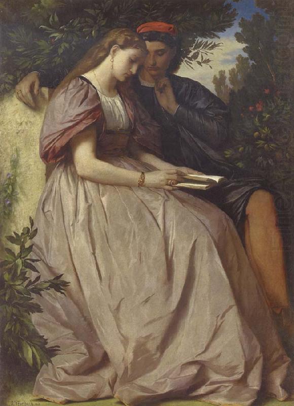 Anselm Feuerbach Paolo and Francessa china oil painting image